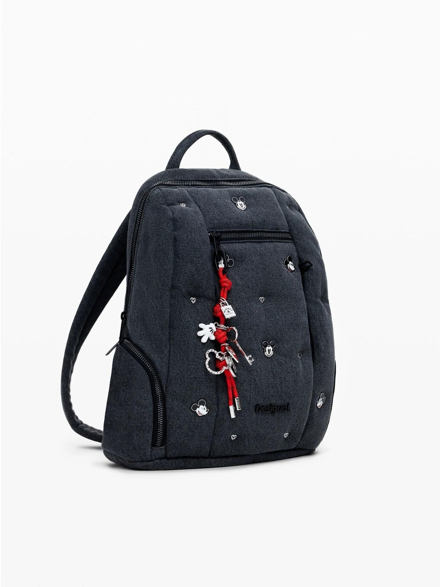 Desigual Zaino in denim Mickey medio Donna Nero