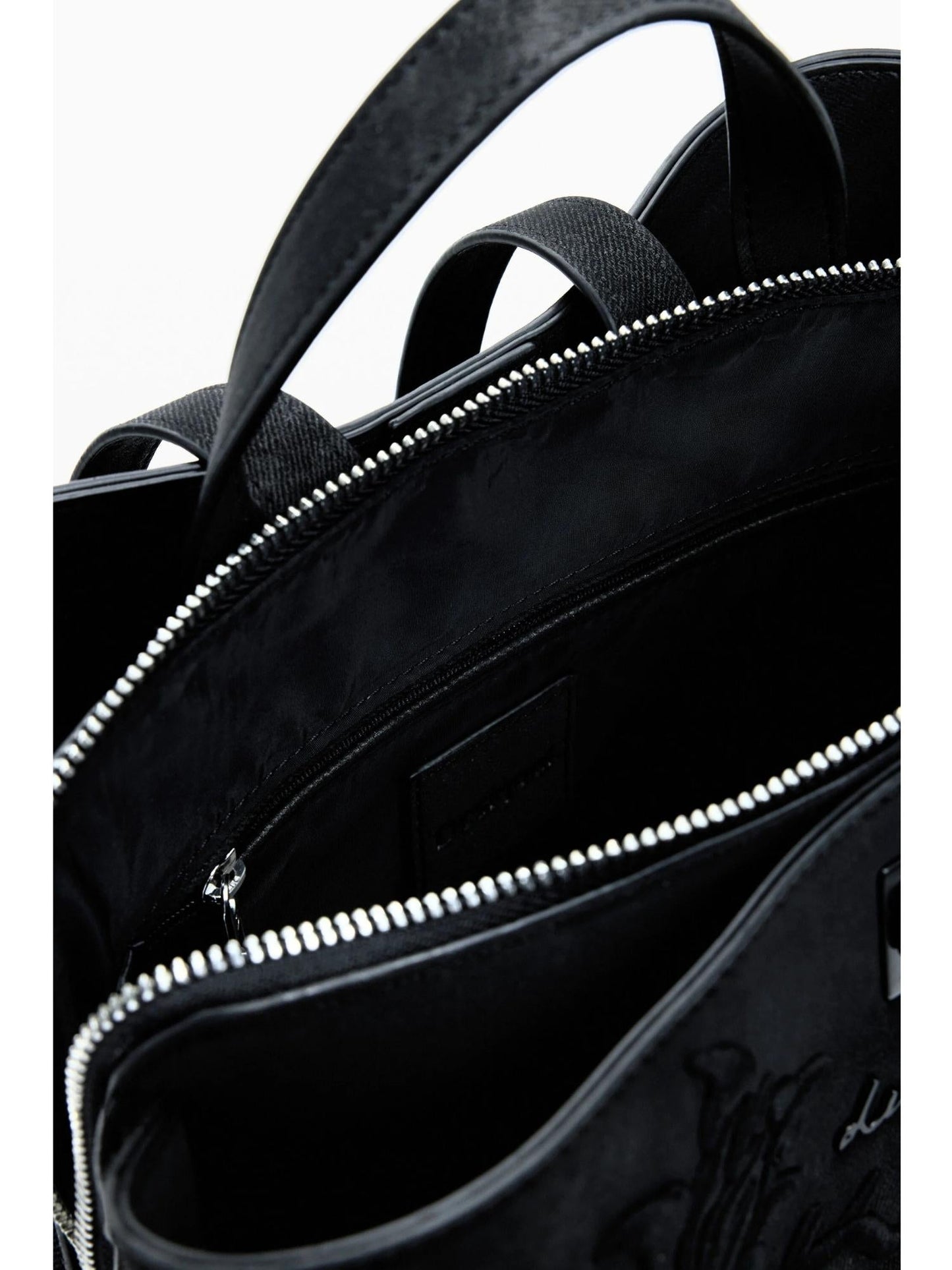 Desigual Zaino piccolo con fiori effetto 3D Donna Nero