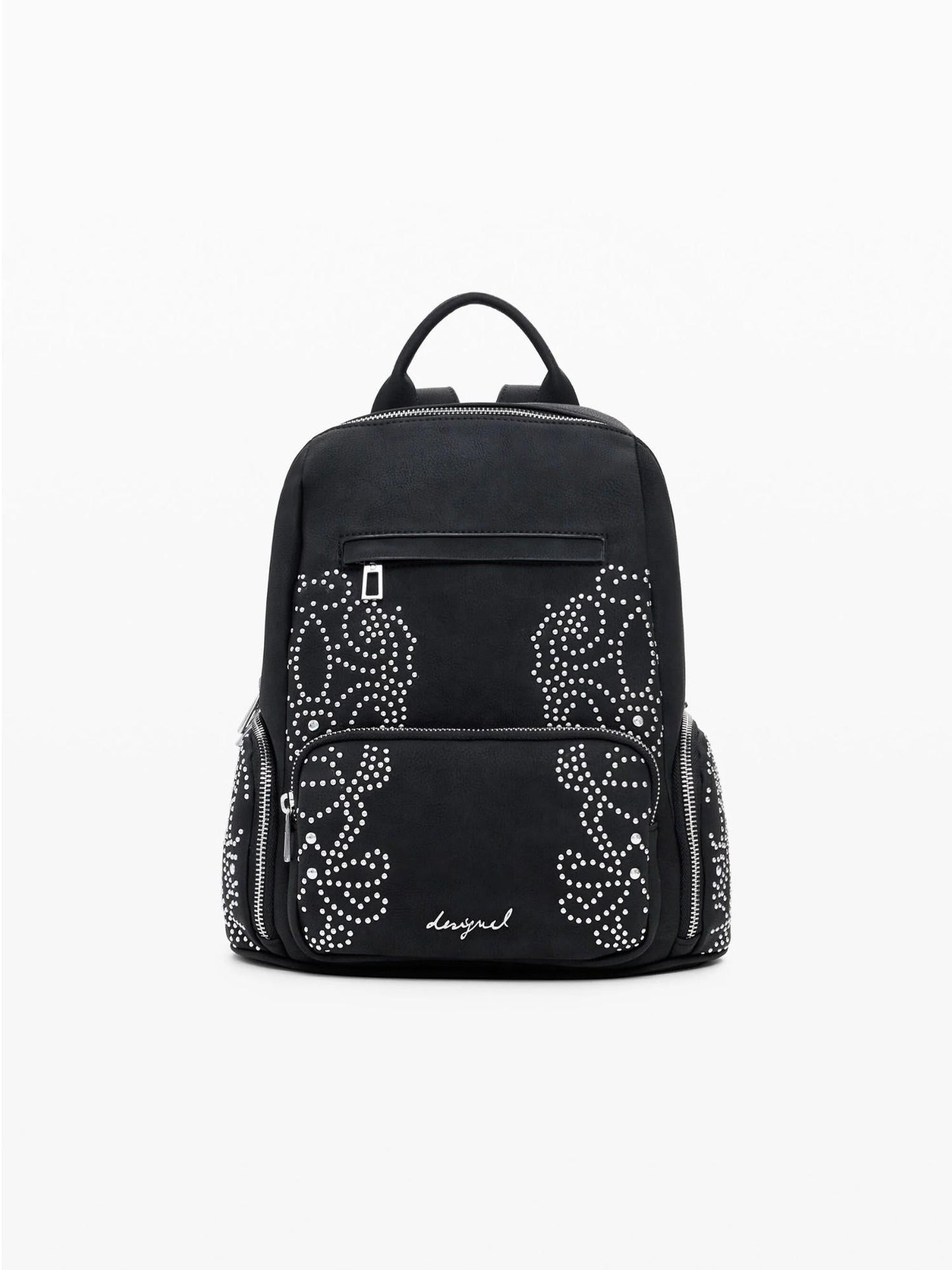 Desigual Zaino piccolo con tasche e borchie Donna Nero