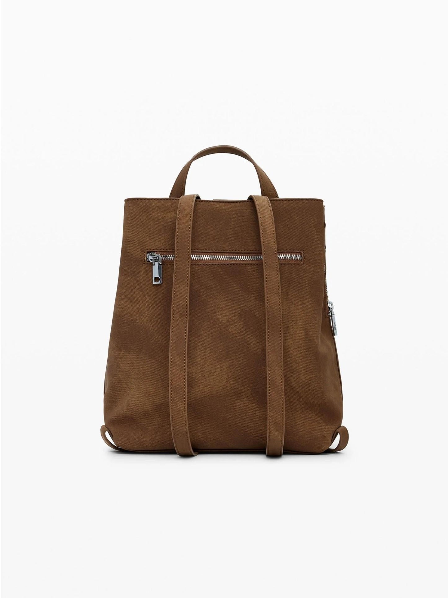 Desigual Zaino traforato con borchie piccolo Donna Marrone