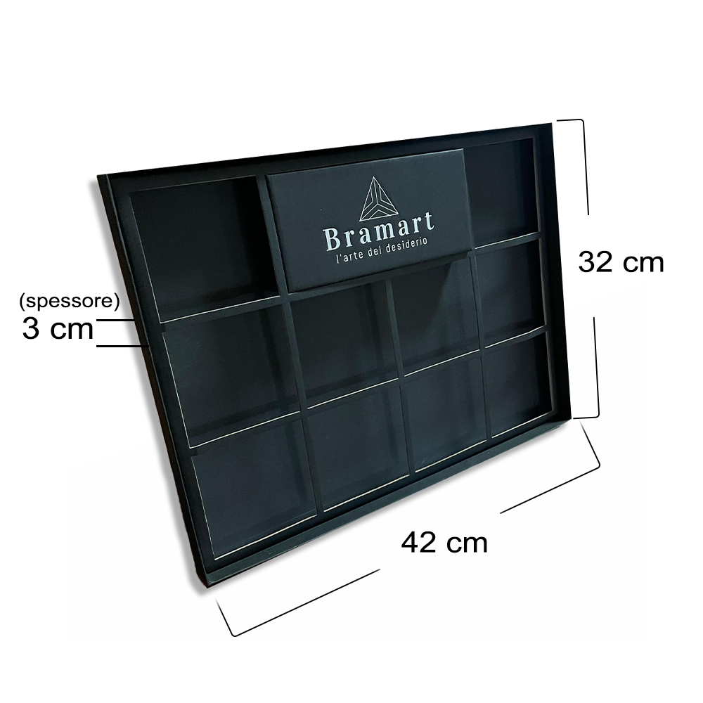 Espositore da Banco in Cartone Rigido – Per 10 Gioielli con Dedica (Vendita al Dettaglio)