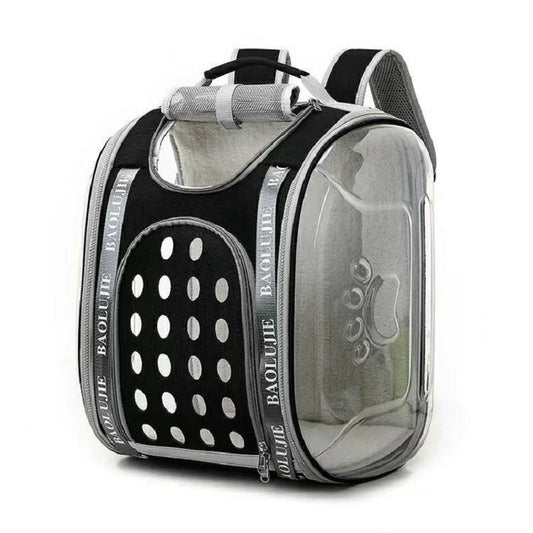 Pet Carrier Backpack for Small Cats and Puppies Cat Carrier with Full Ventilation Black 