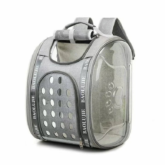 Pet Carrier Backpack for Small Cats and Puppies Cat Carrier with Full Ventilation Grey