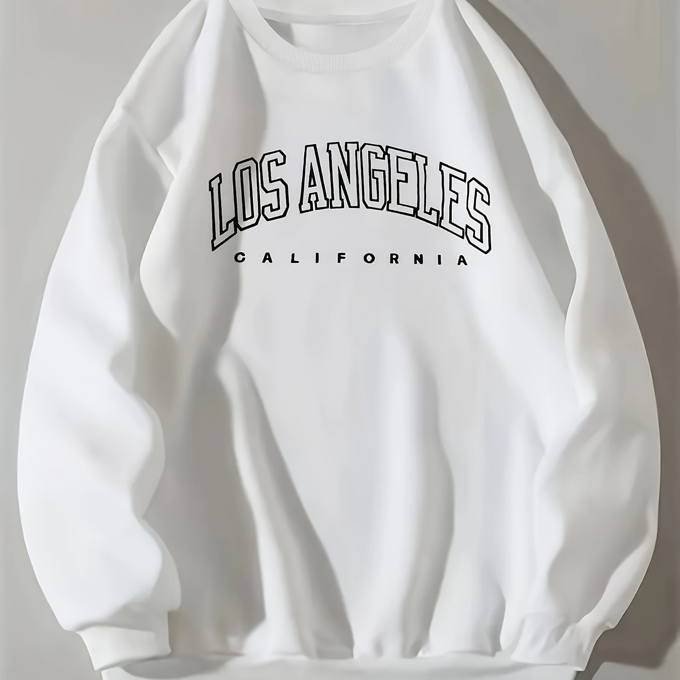 Letter Print Pullover Sweatshirt, Casual Long Sleeve Crew Neck Sweatshirt For Fall & Winter, Women's Clothing