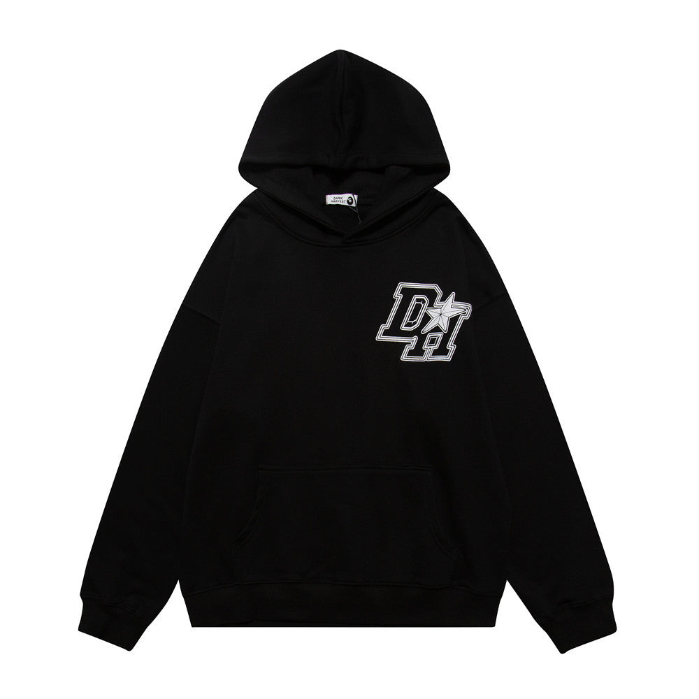 Fashion Letters Printed Hoodie Men