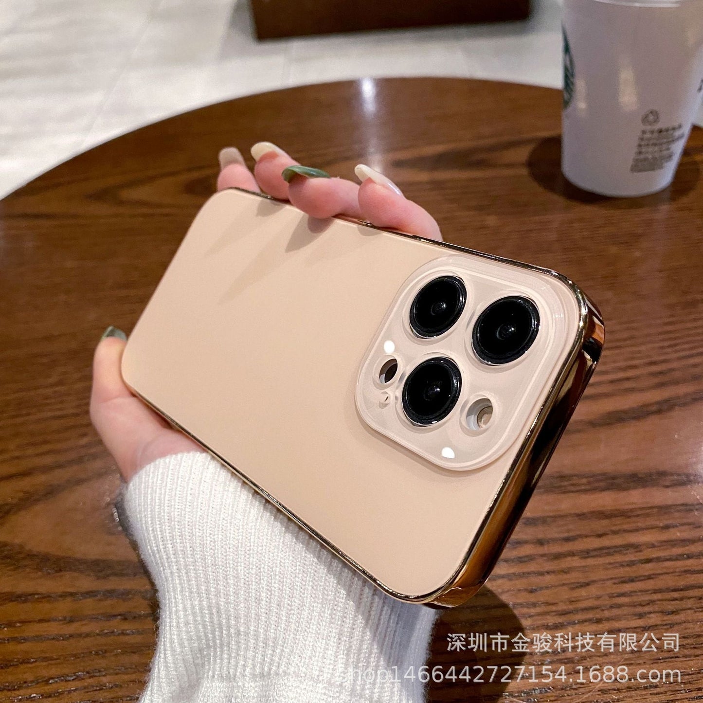 Electroplated Tpu Frosted Acrylic Phone Case