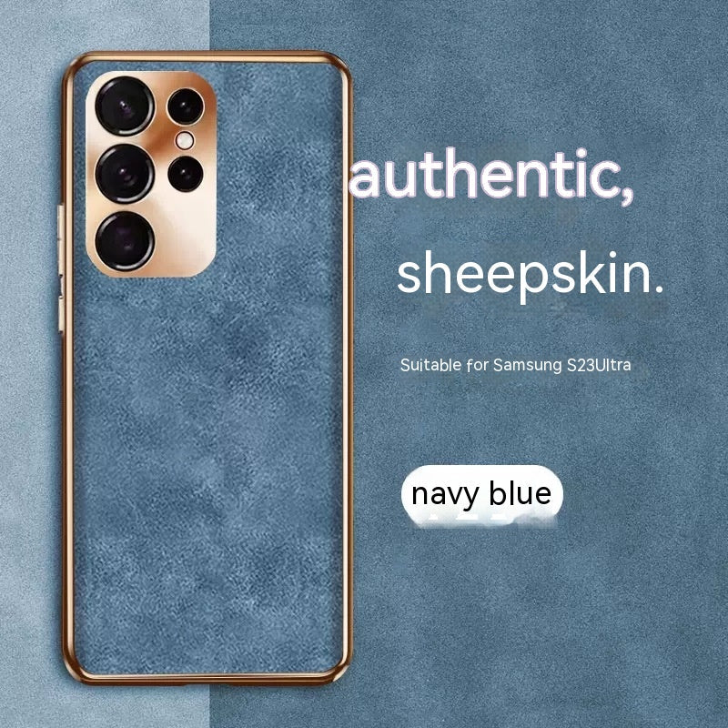 Fashion Eyelet Sheepskin Phone Case