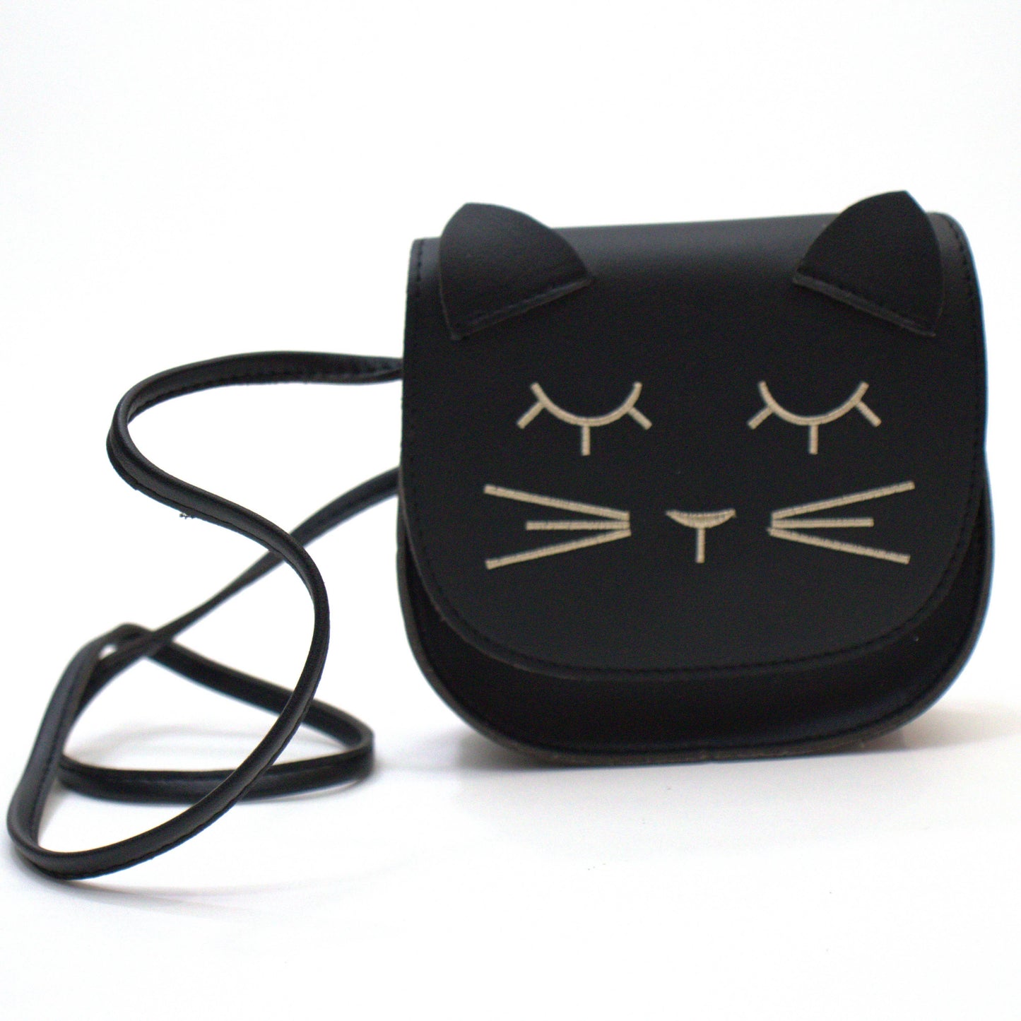 Borsa a tracolla per bambini con gatto nero Mina
