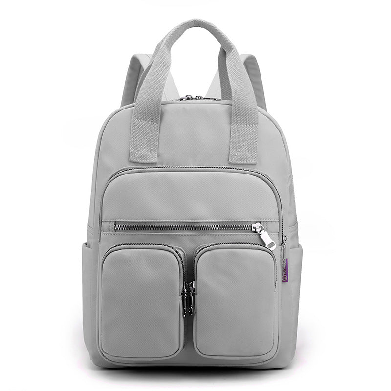 Women's Fashion Large Capacity Multi-pocket Nylon Cloth Backpack