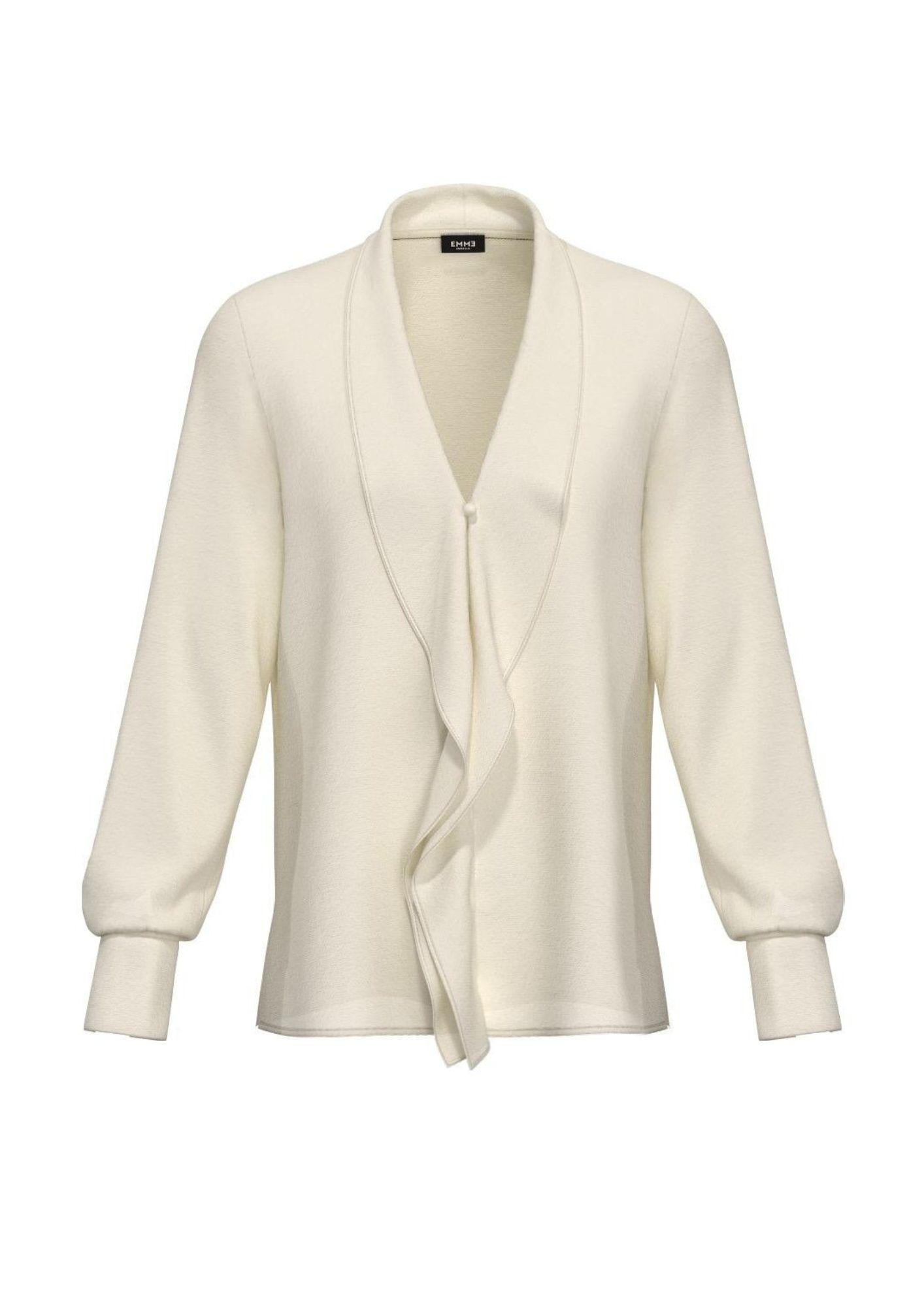 Emme Marella Camicia Donna Sanremo Bianco Lana