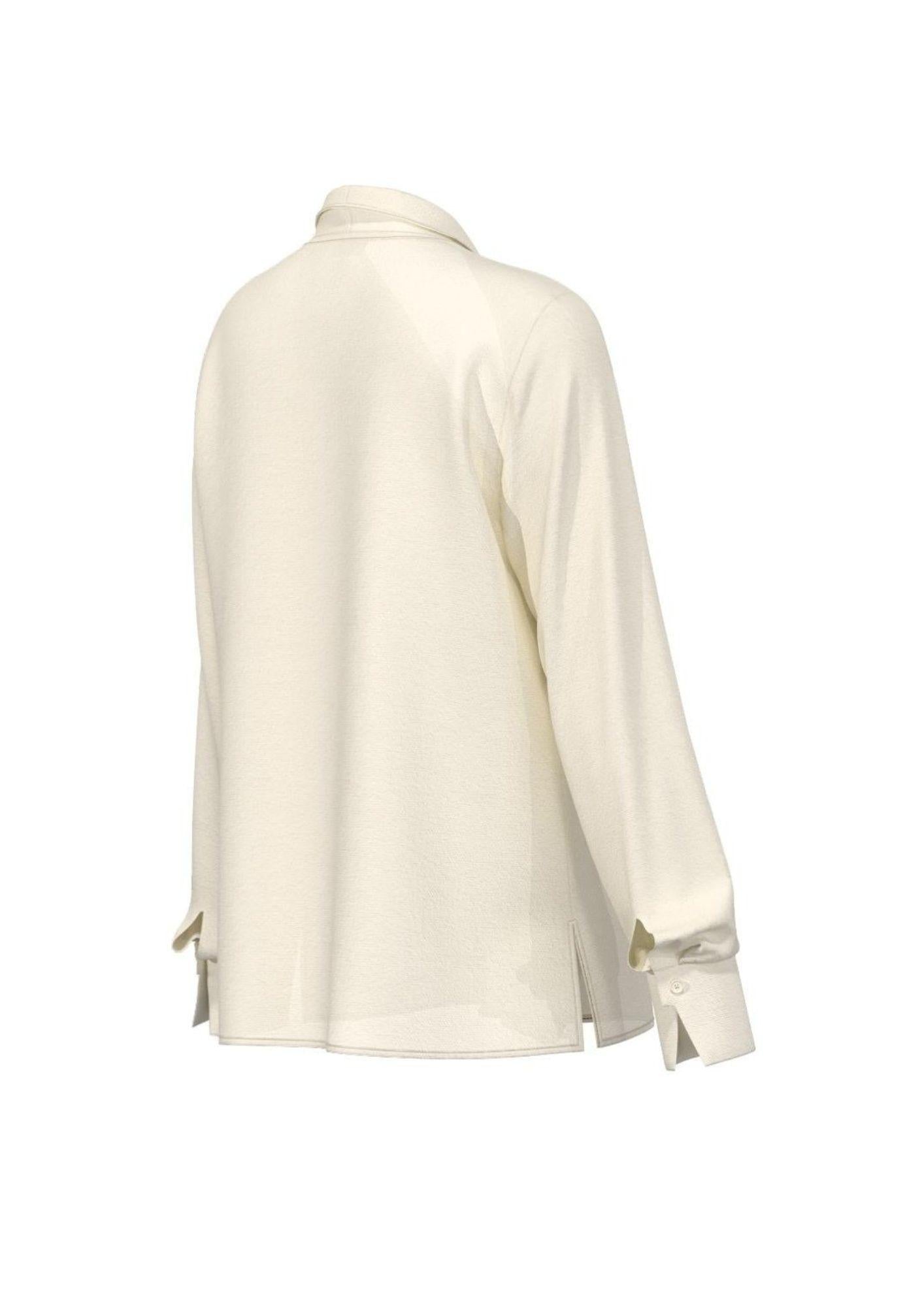 Emme Marella Camicia Donna Sanremo Bianco Lana