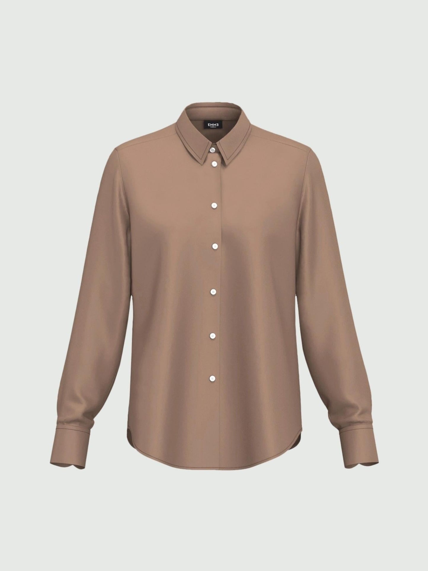 Emme Marella Camicia in raso leggero Donna Naples Tortora