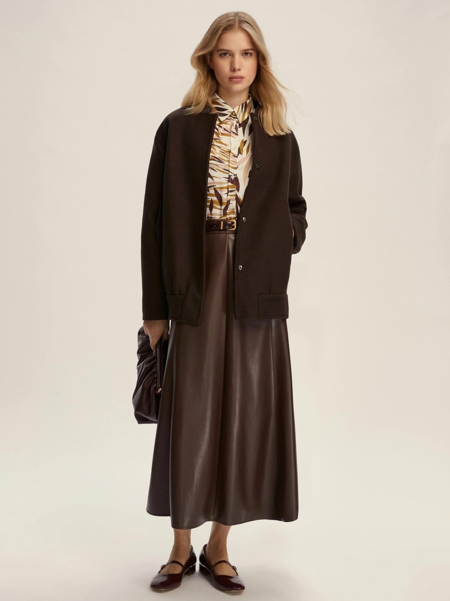 Emme Marella Camicia semi aderente in twill Donna Biagio Bianco lana