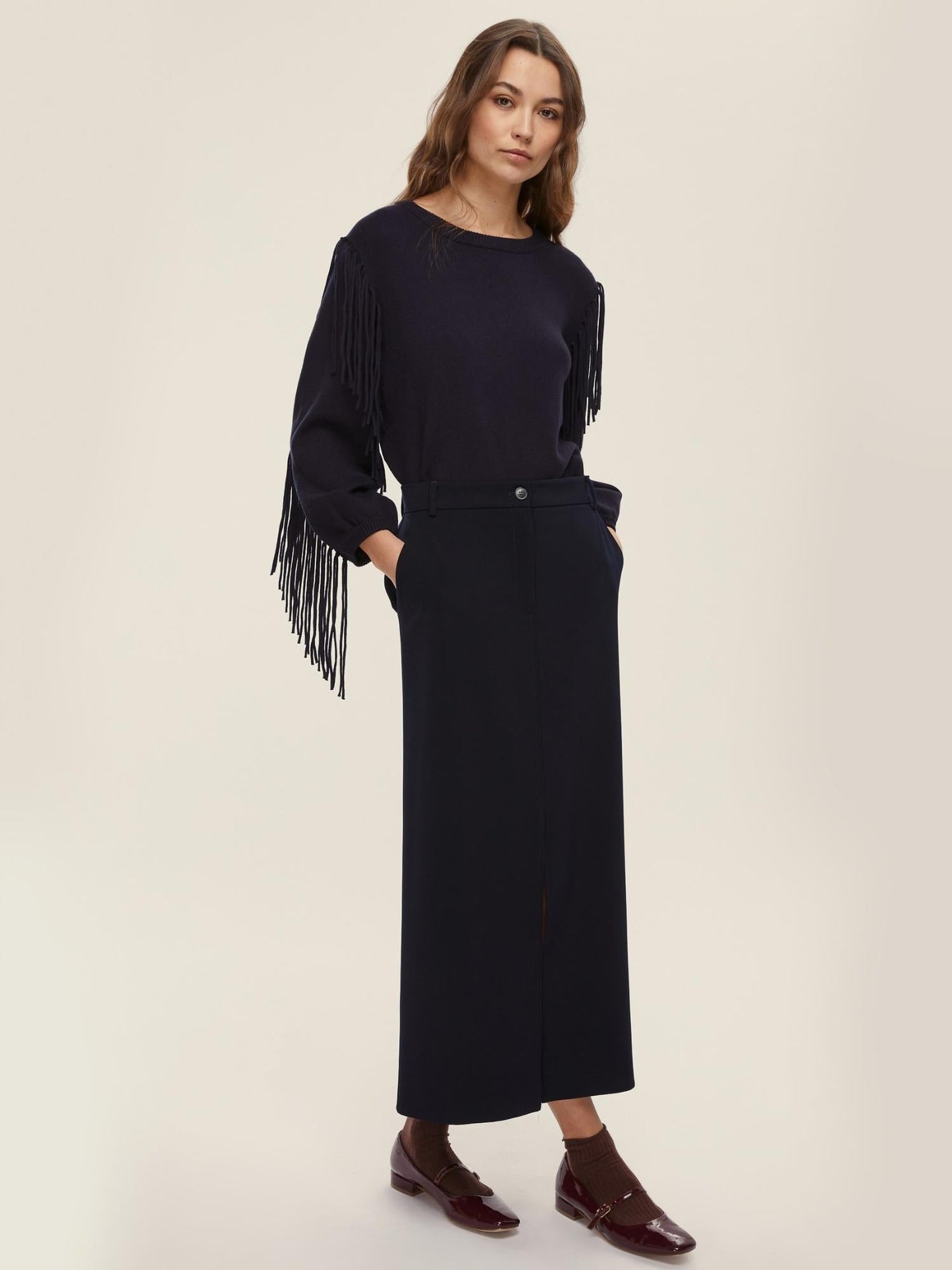 Emme Marella Gonna a tubino Donna Iuta Blu