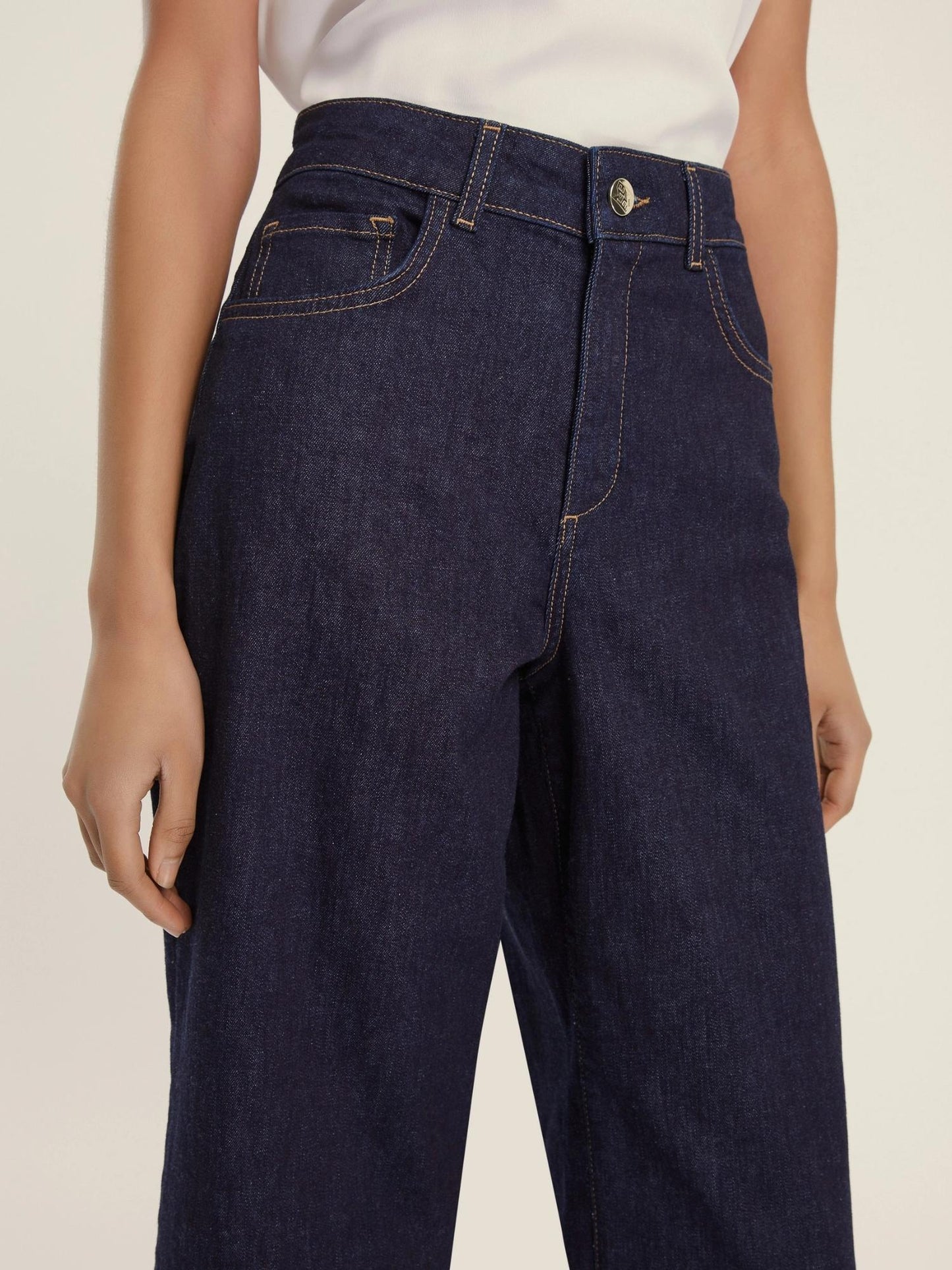 Emme Marella Jeans dritto stretch Donna Kentia Blu notte