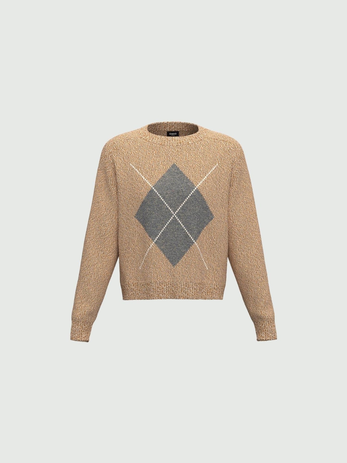 Emme Marella Maglia boxy con filo di lurex Donna Novella Cammello