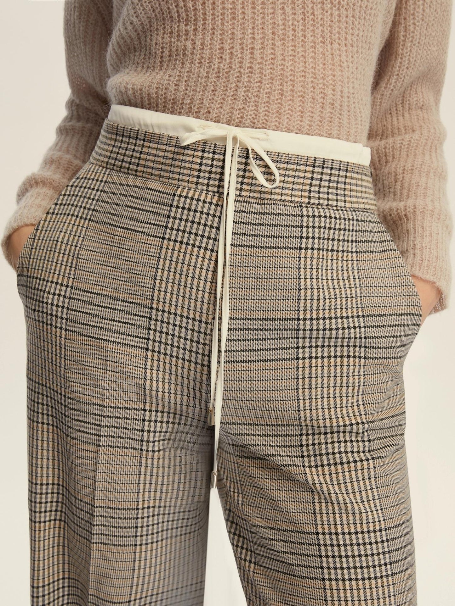 Emme Marella Pantalone con doppia cintura Donna Firenze Verde