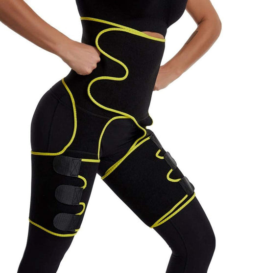 Allenatore di Fascia per Il Sudore del Corpo - Rifiniture per Coscia Corsetto Butt Lifter Shapewear e Fianchi Cintura Cintura Regolabile in Vita Monopezzo per Donna e Uomo