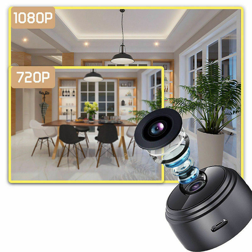 Telecamera spia mini microcamera infrarossi wifi full hd nascosta micro calamita