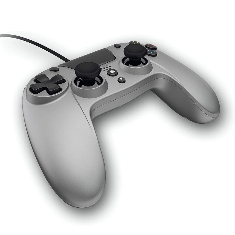 Gioteck VX4 Premium Wired Controller PS4/PC Wired Joystick Gamepad Titanium