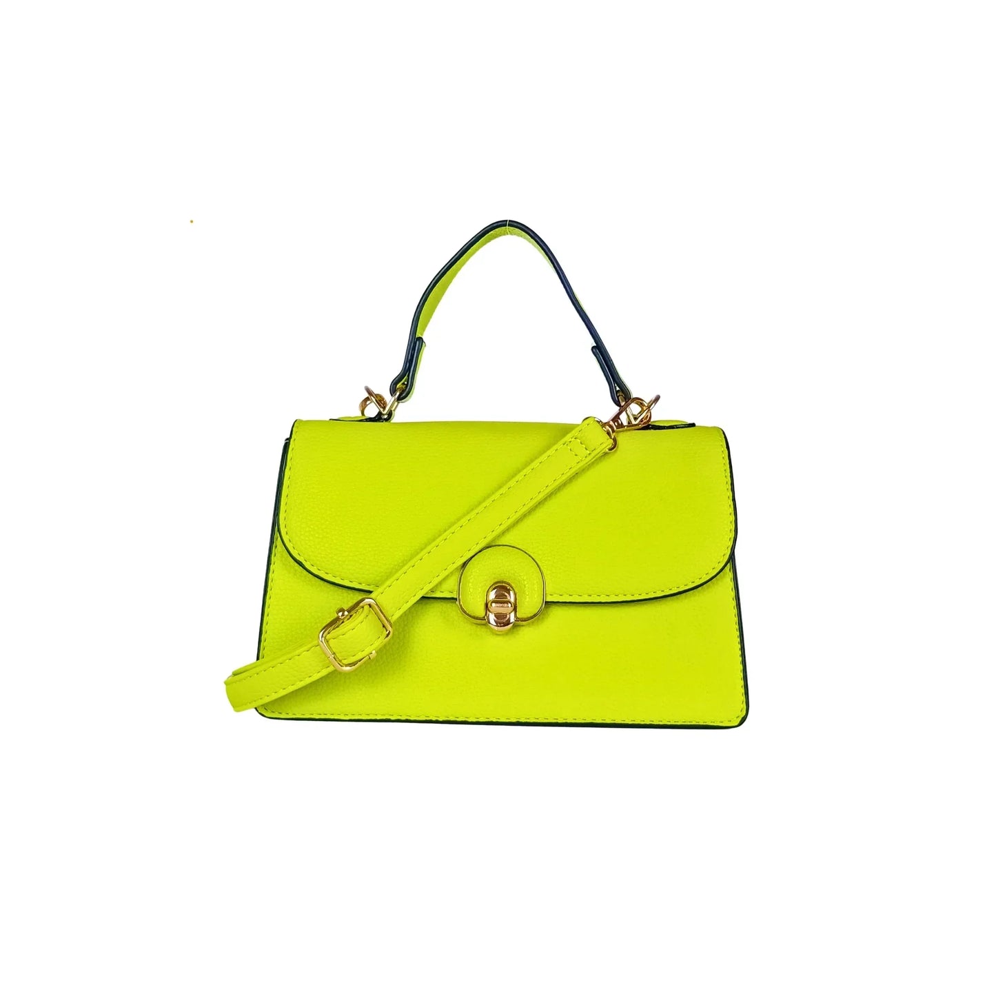Green mini leather handbag - ms-8647