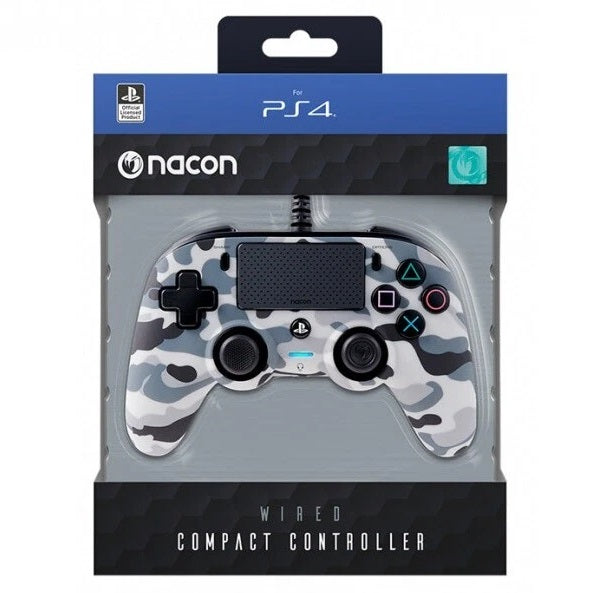 Nacon Controller Wired Pad Playstation 4 Ps4/Pc Joypad Cablato Usb (Camo Grey)