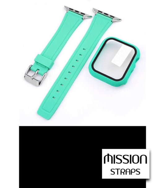 Cinturini + Copri Cassa di SILICONE per Apple Watch