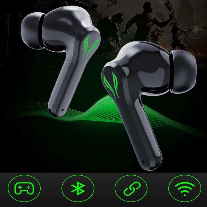 Auricolari Wireless Gaming Bluetooth con luce Led sportivi impermeabili a latenza ultra bassa