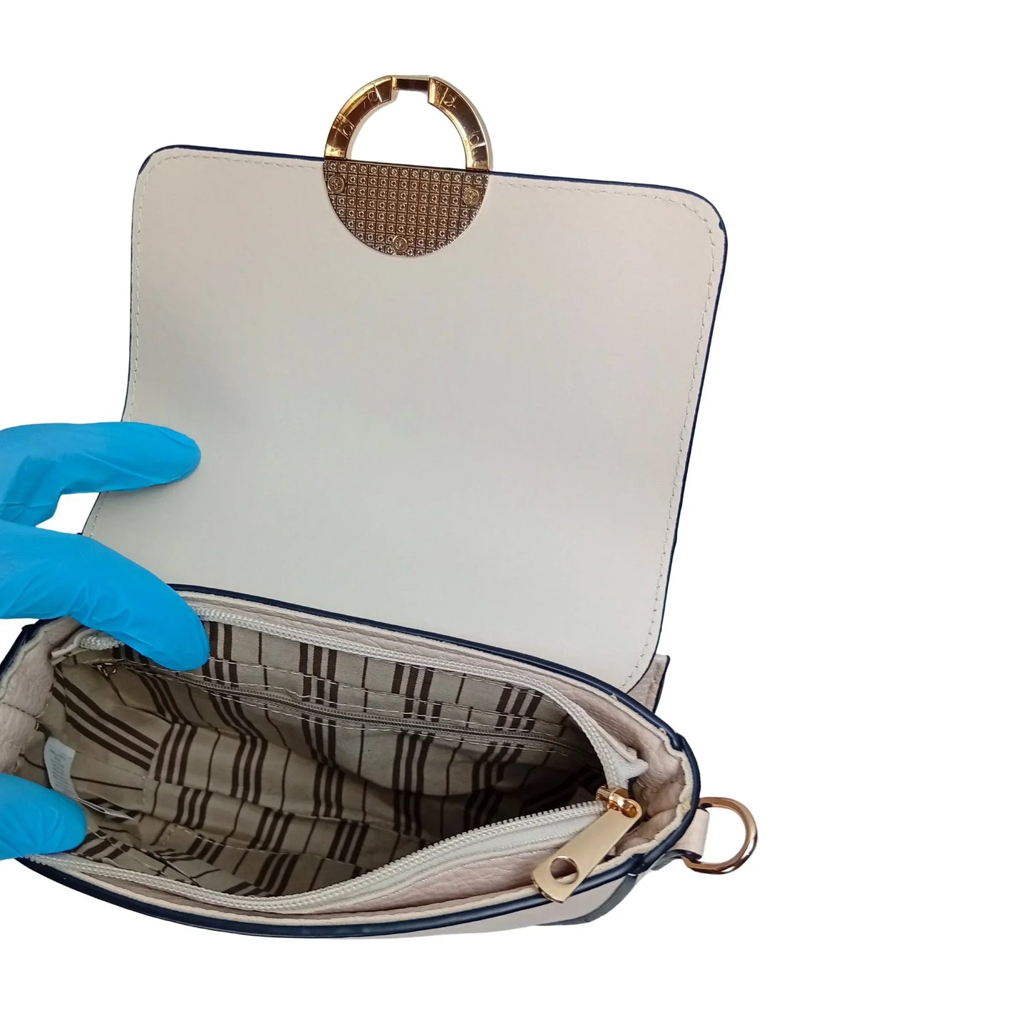 Half Moon Leather Crossbody Bag - MS-7611