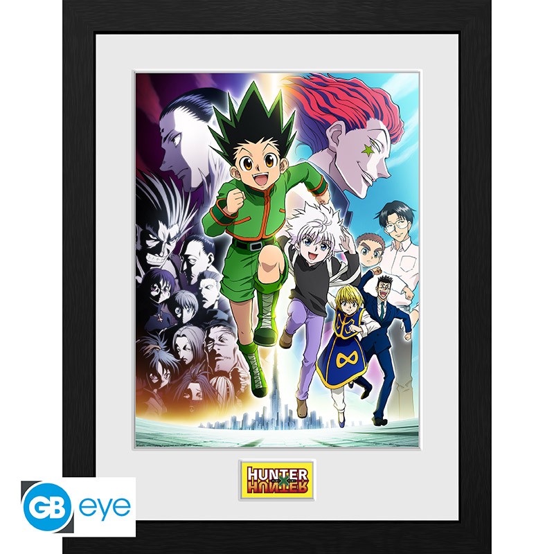 Abystyle: HUNTER X HUNTER (Key Art Running) Poster Incorniciato Cornice 30x40cm