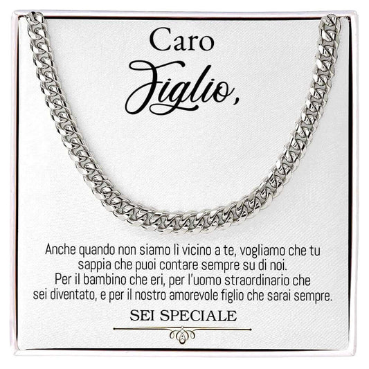 Collana da Uomo - Caro Figlio Sei Speciale (siamo).