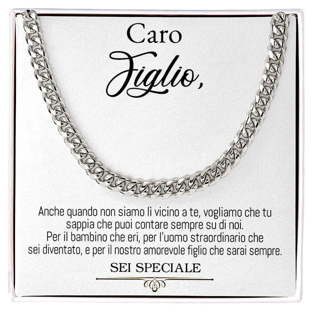 Collana da Uomo - Caro Figlio Sei Speciale (siamo).