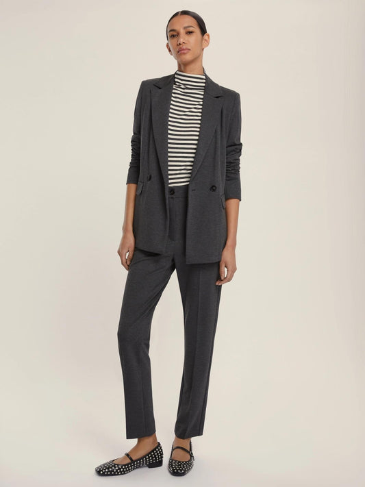 Emme Marella Pantalone Donna a sigaretta in jersey Chinos Antracite