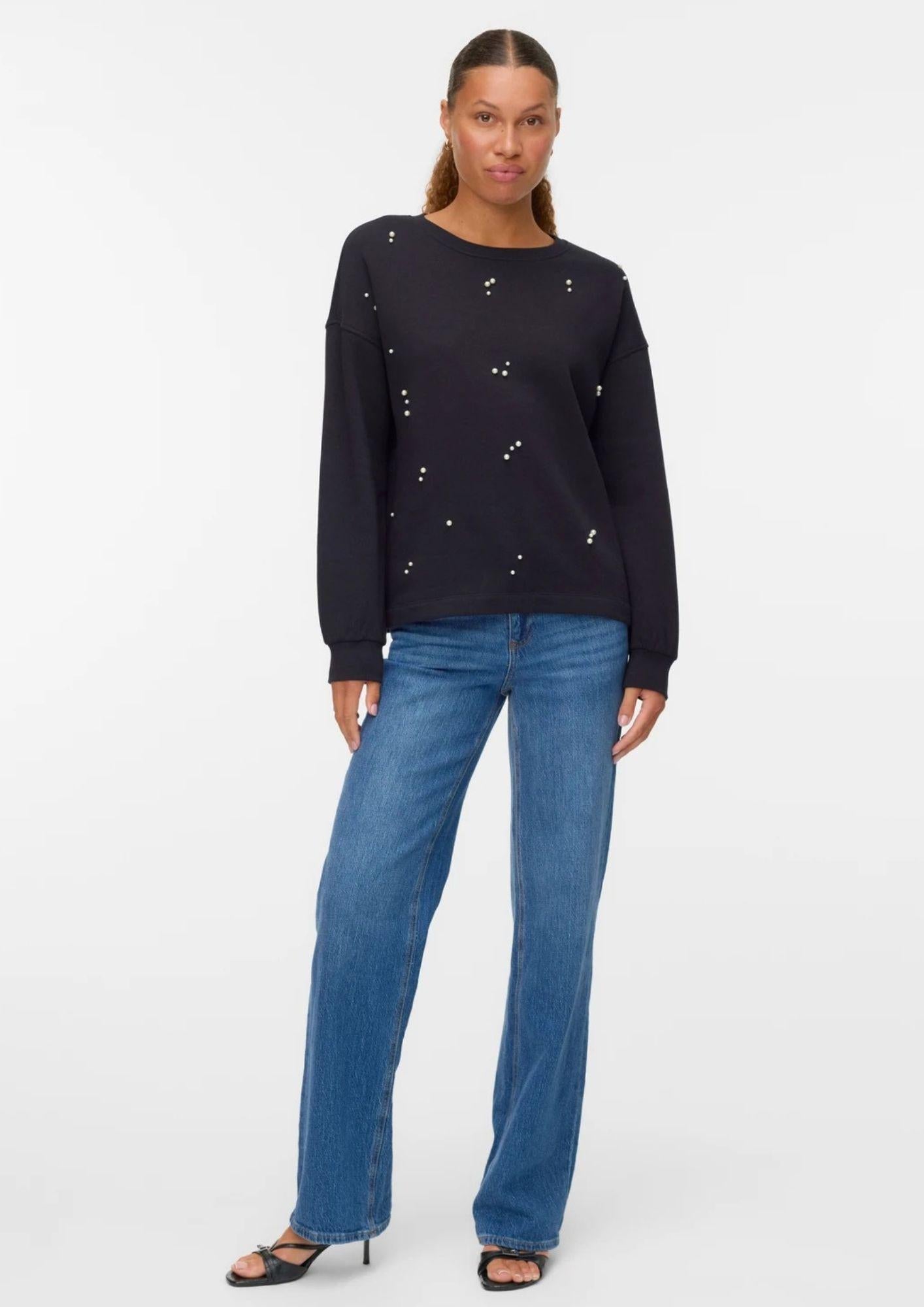 Vero Moda Felpa Donna Fatilda Nera
