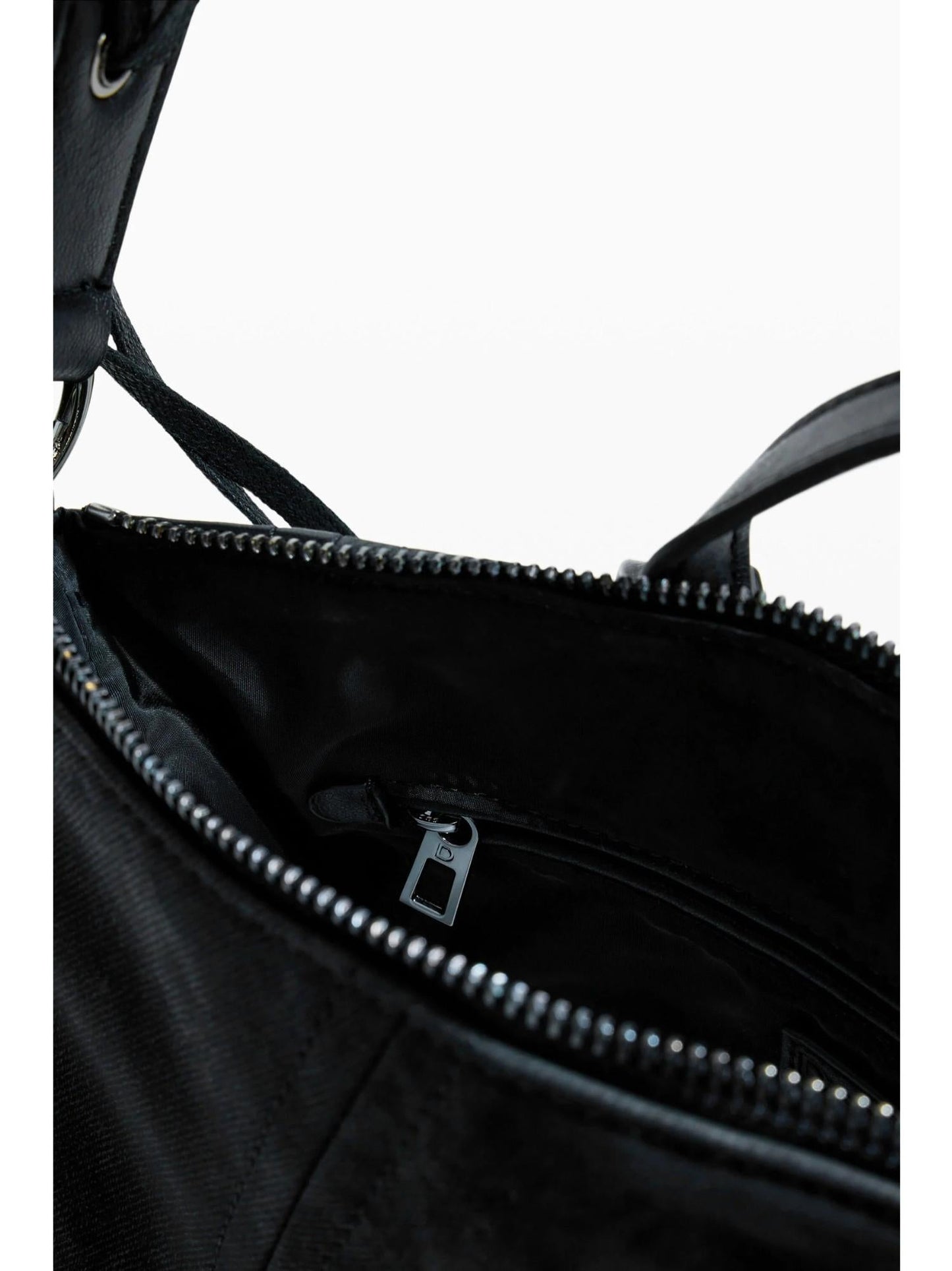 Desigual Zaino effetto pelle corsetto piccolo Donna Nero