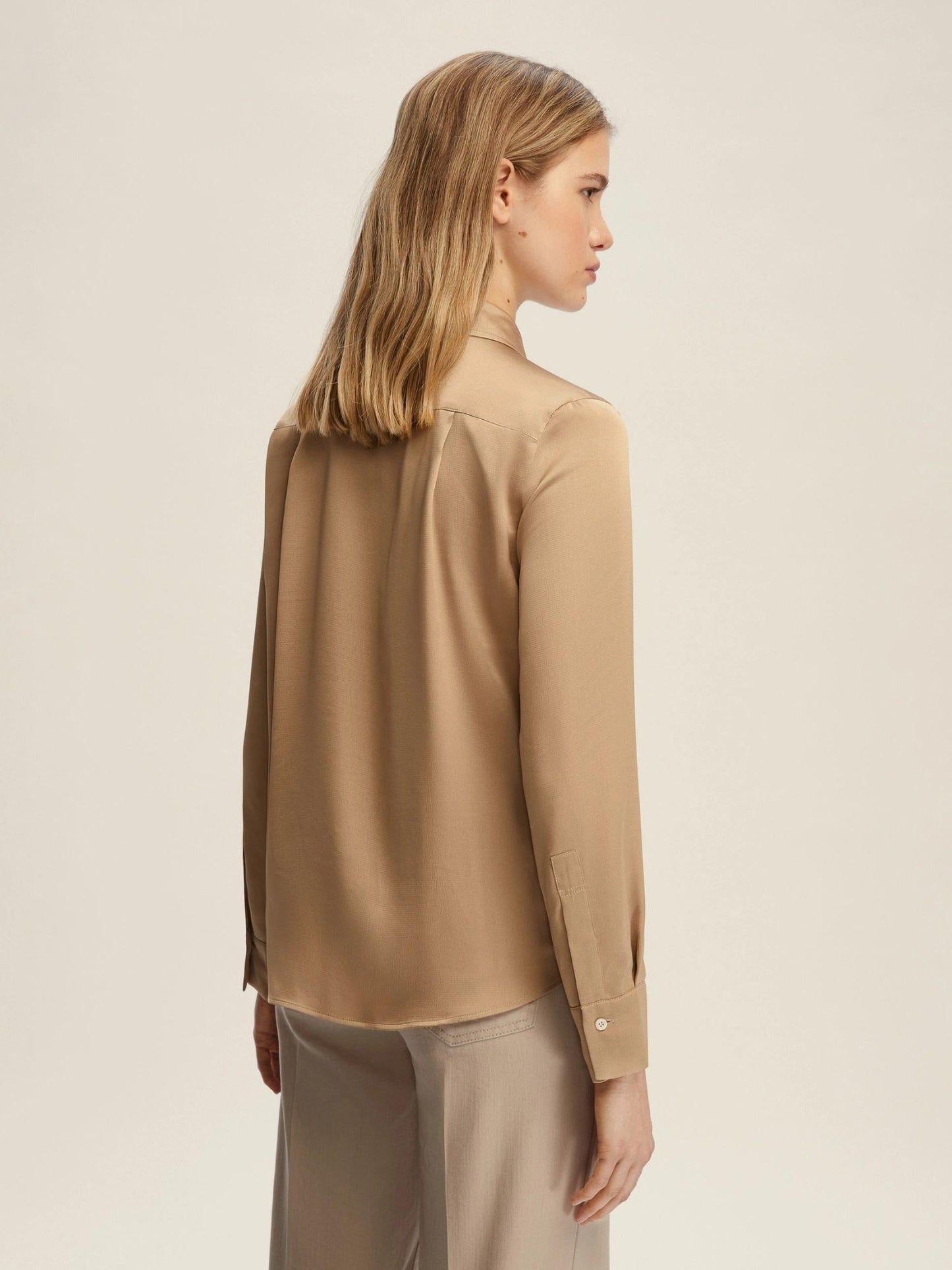 Emme Marella Camicia In Raso Martellato Donna Fleres Miele