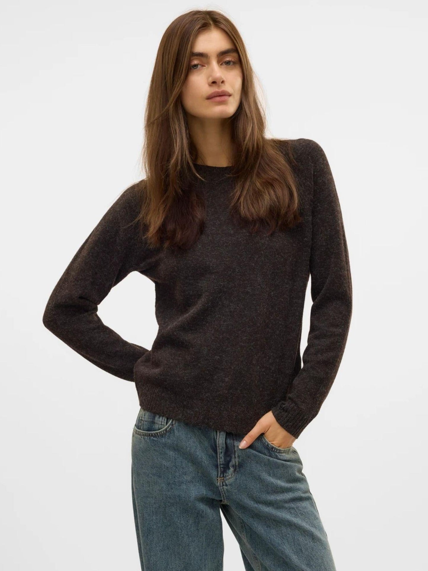 Vero Moda Maglione Donna Doffy Marrone