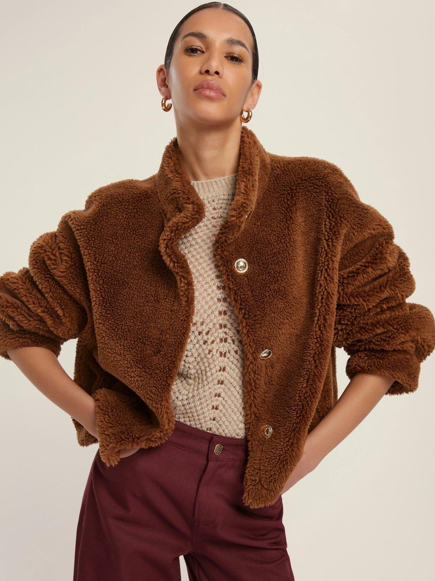 Emme Marella Bomber reversibile Donna Vicenza Cognac