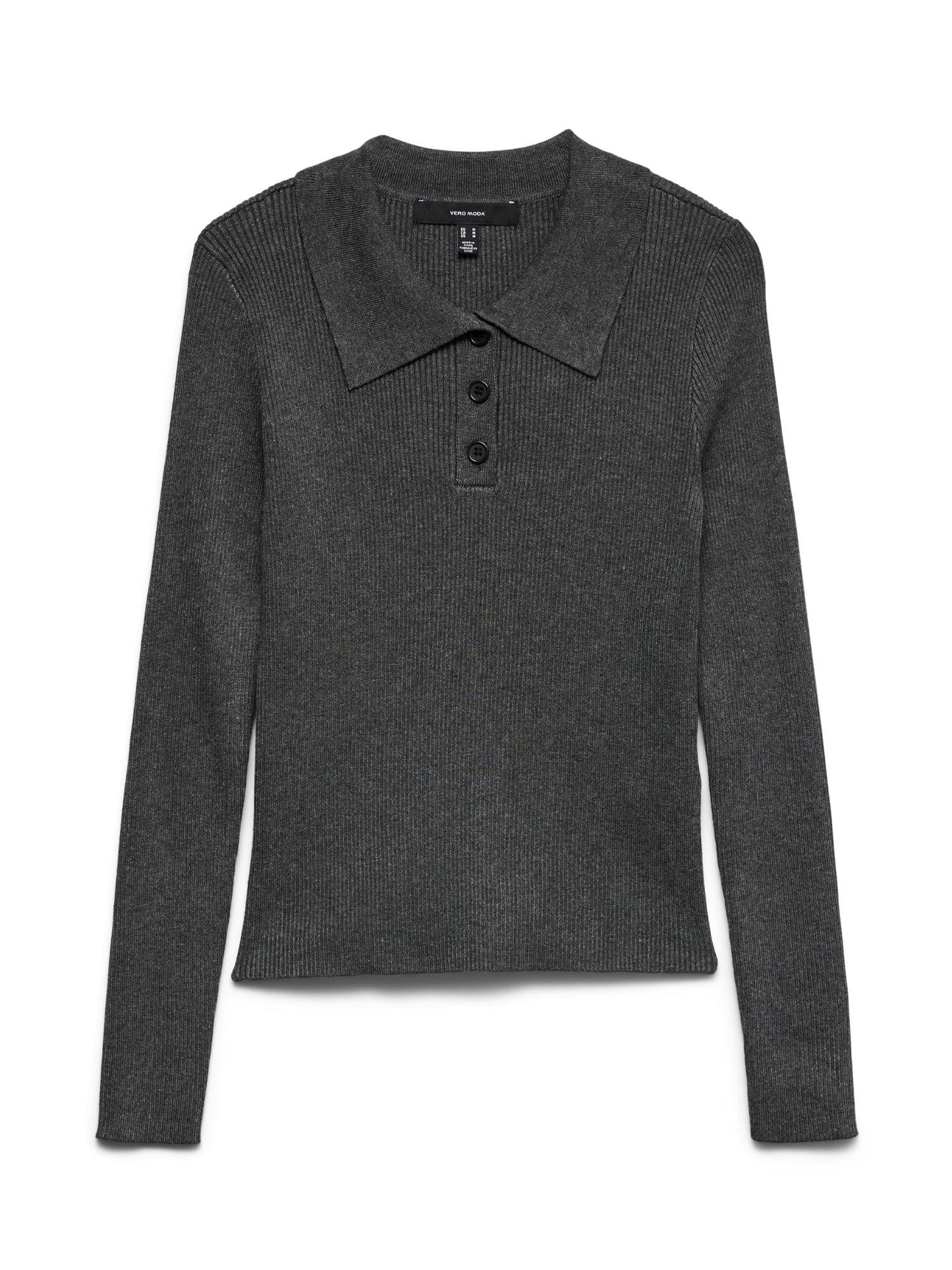 Vero Moda Maglione Donna Siljerib Dark Grey Melange