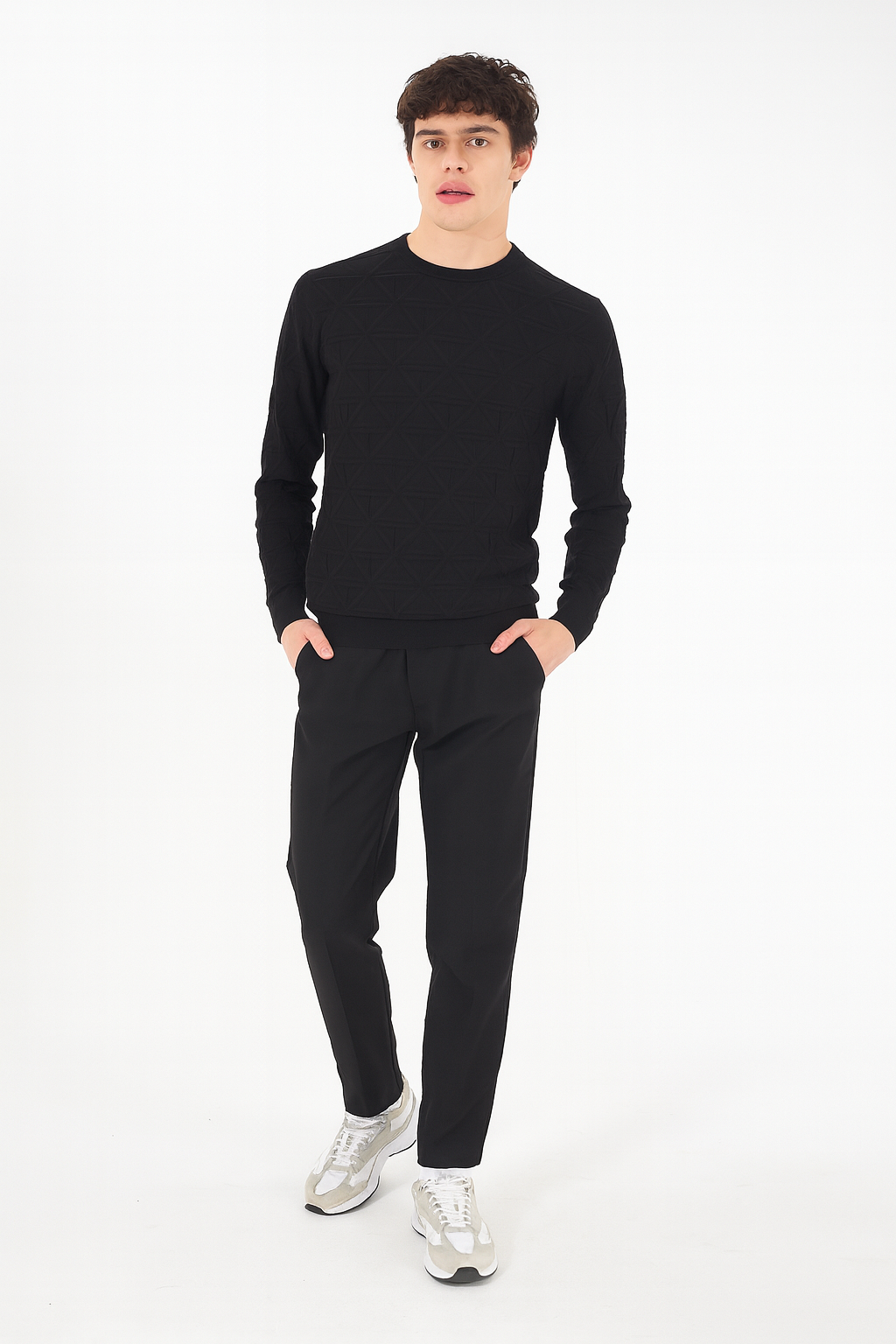 Yes Zee Maglia Uomo Nera