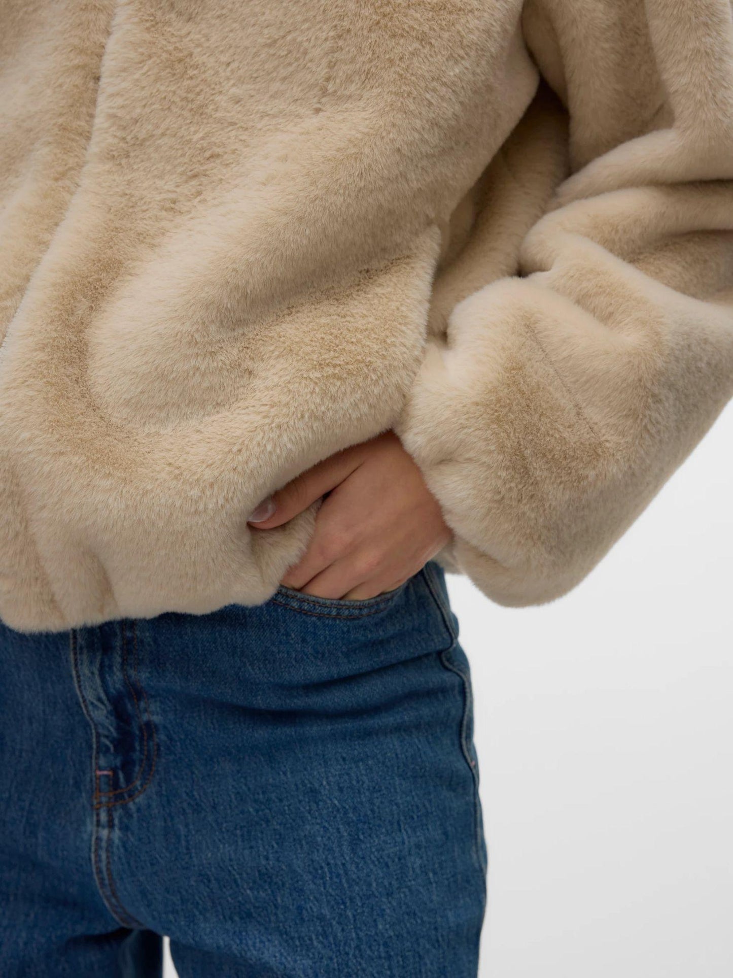 Vero Moda Giacca Invernale Donna Sonjaliga Grey Oatmeal