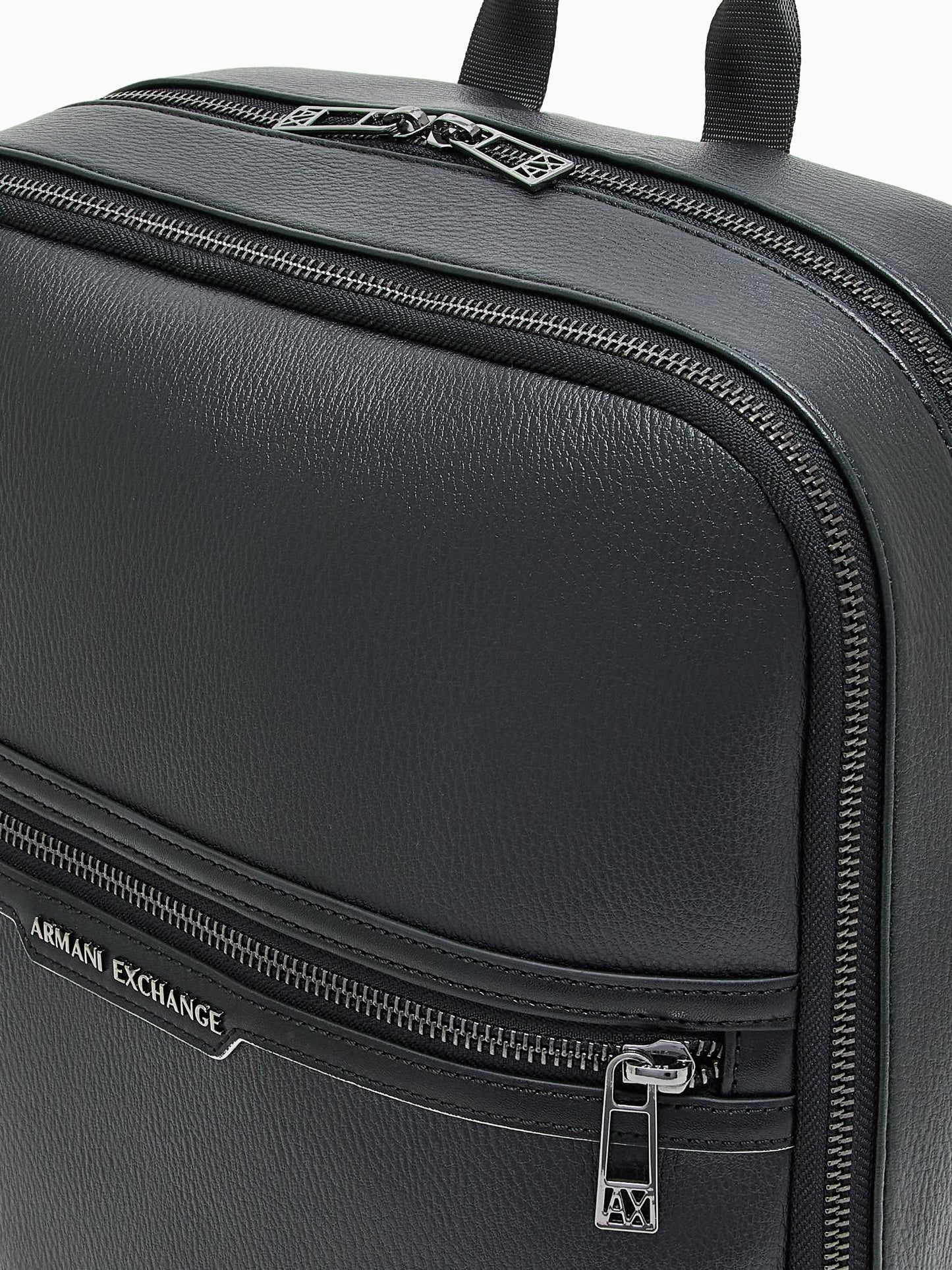 Armani Exchange Zaino Unisex squadrato con logo Nero