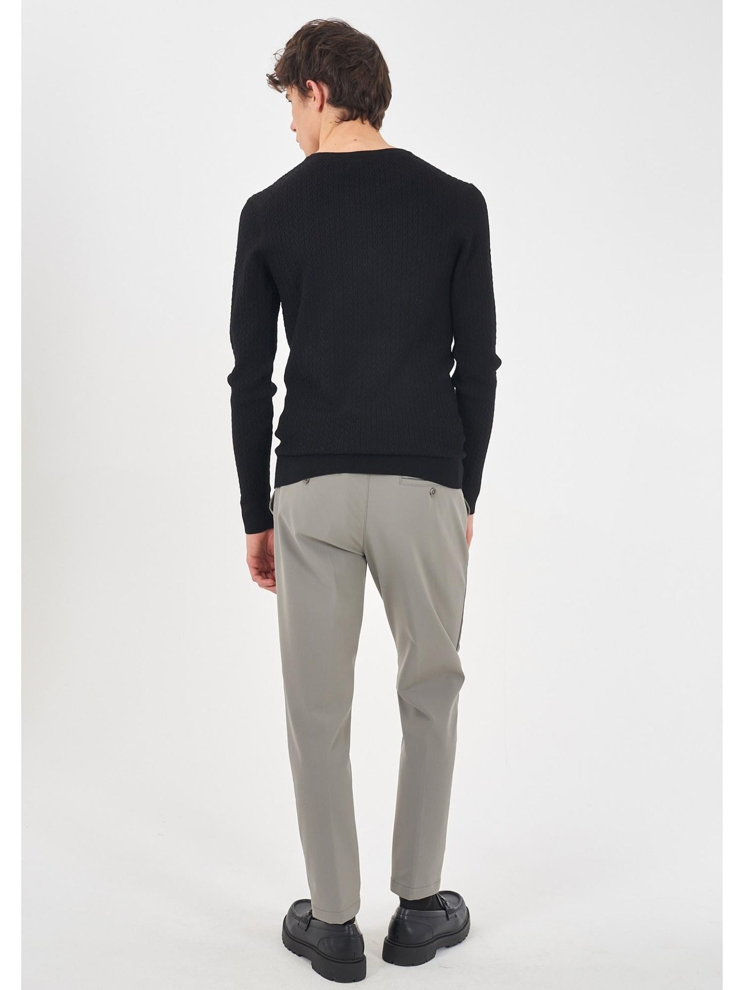 Yes Zee Maglia Girocollo Uomo Nero