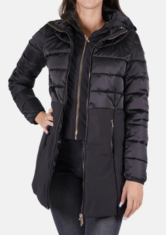 Yes Zee Cappotto Invernale Donna Nero