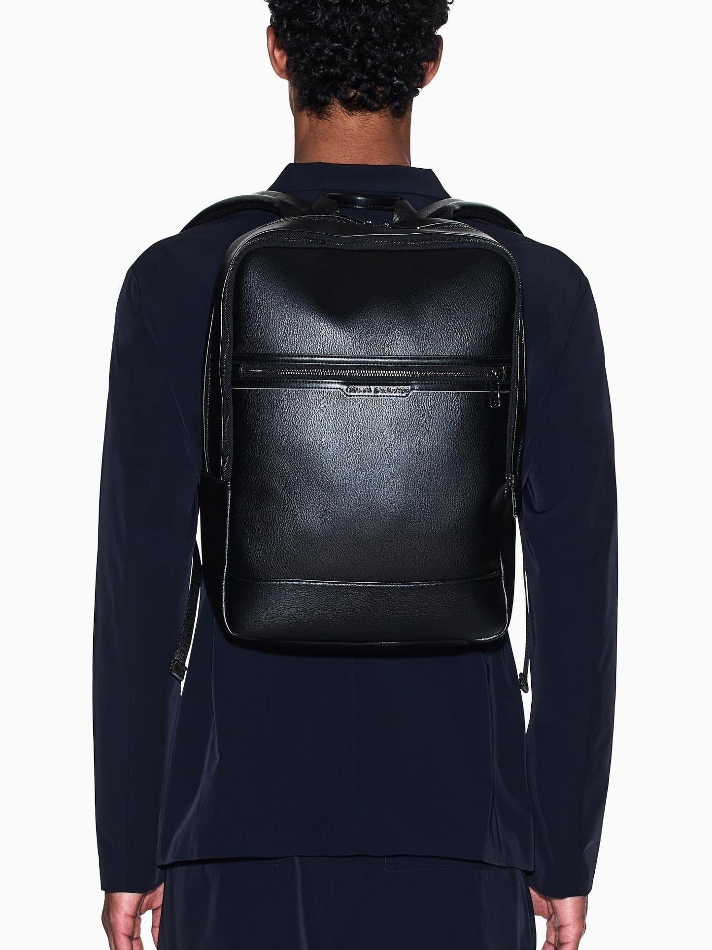 Armani Exchange Zaino Unisex squadrato con logo Nero