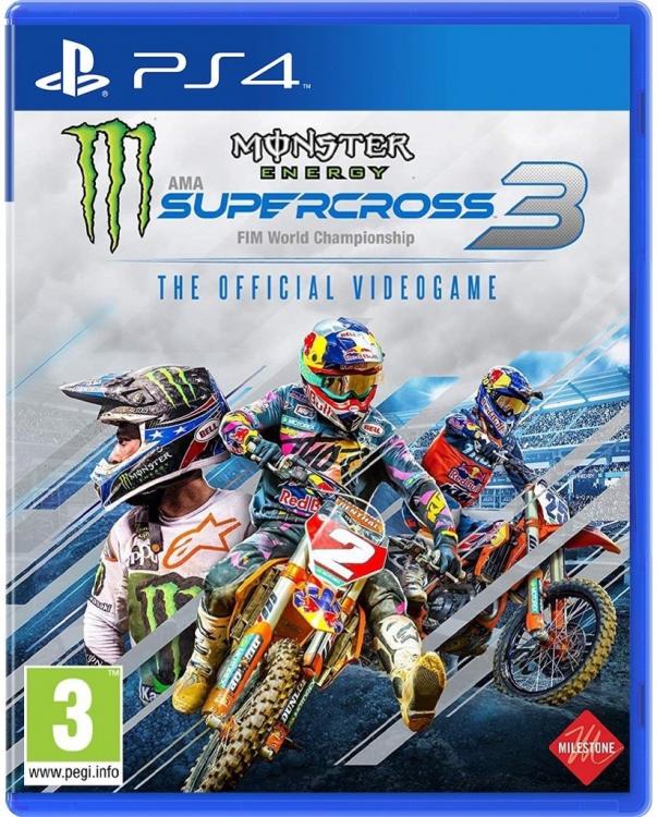 MONSTER ENERGY SUPERCROSS THE OFFICIAL VIDEOGAME 3 PS4 ITALIAN VIDEO GAME NEW