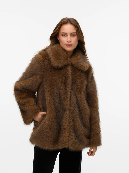 Vero Moda Giacca Invernale Donna Gloria Brown Emperador