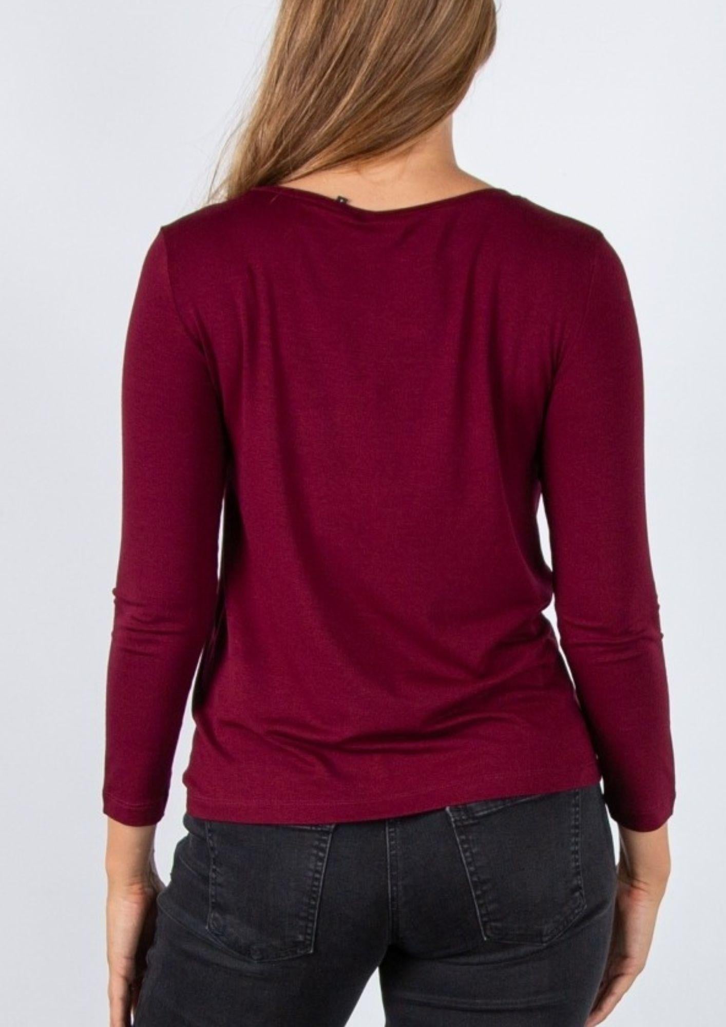 Emme Marella Maglia Donna Polpo Bordeaux