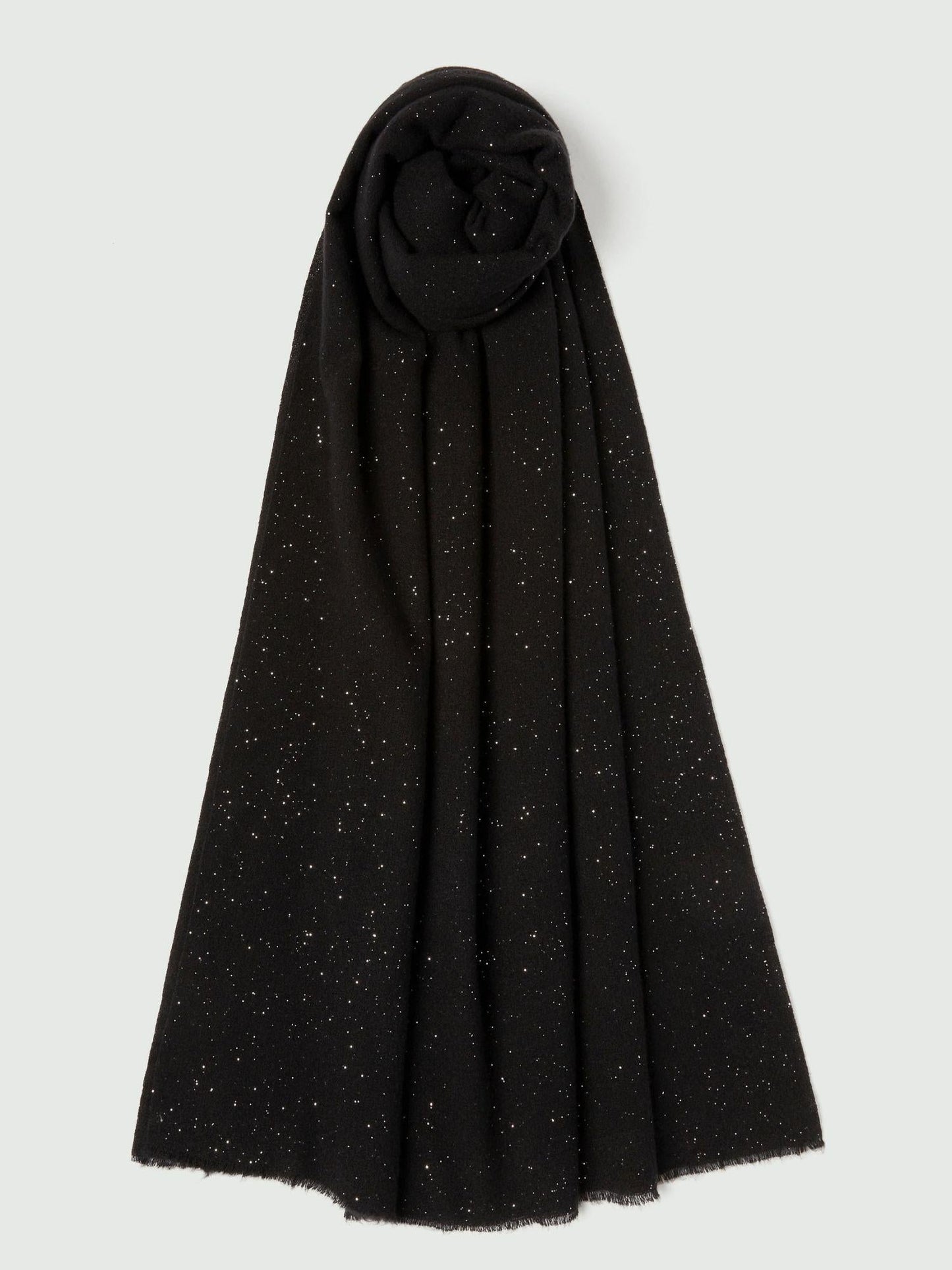 Emme Marella Stola con frange e filo di lurex Donna Rinvio Nero