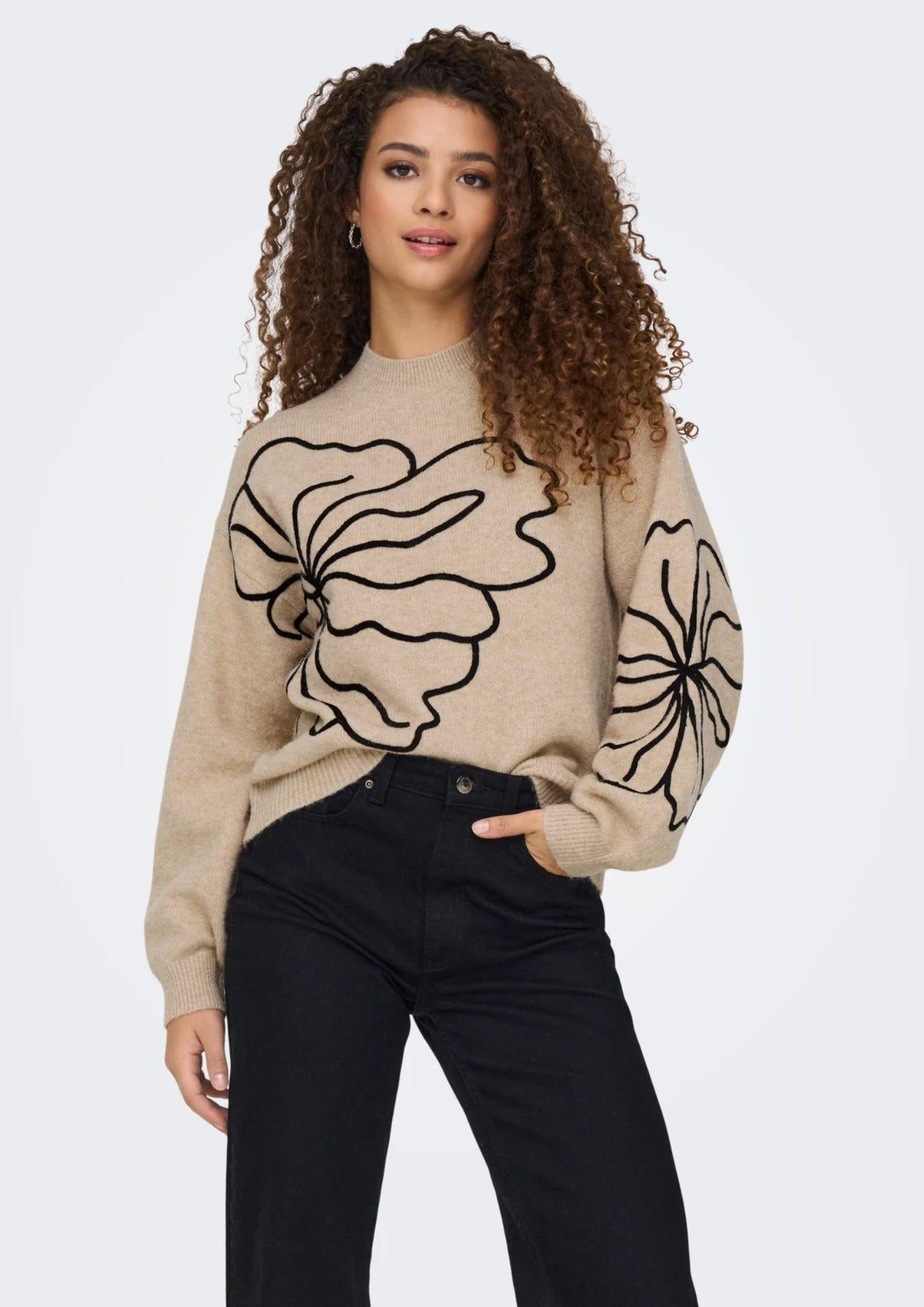 Jacqueline De Yong Maglione Donna Jella Beige